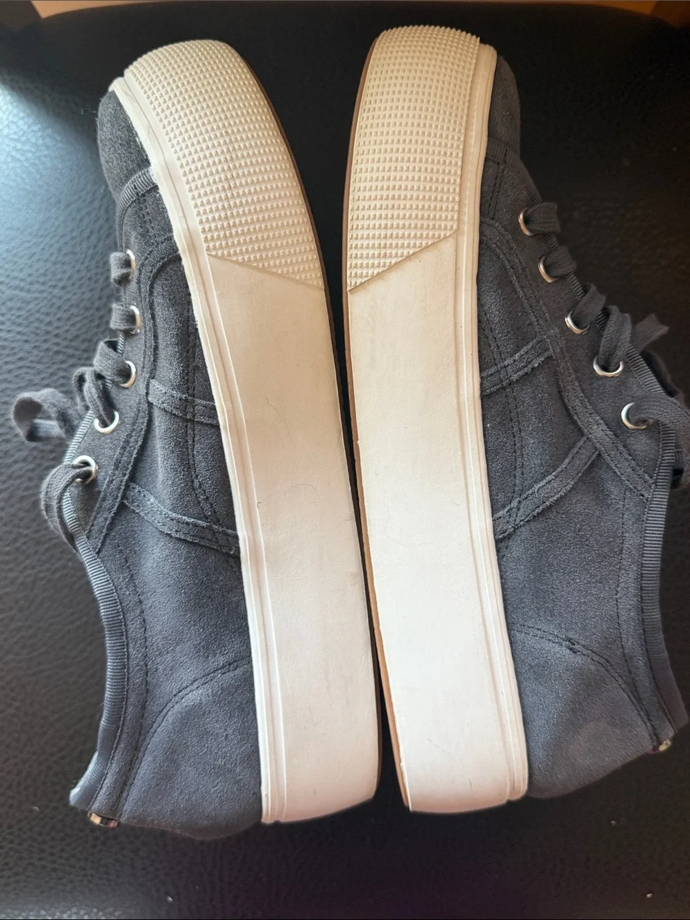 Steve Madden Women’s Gray Canvas Platform Sneakers